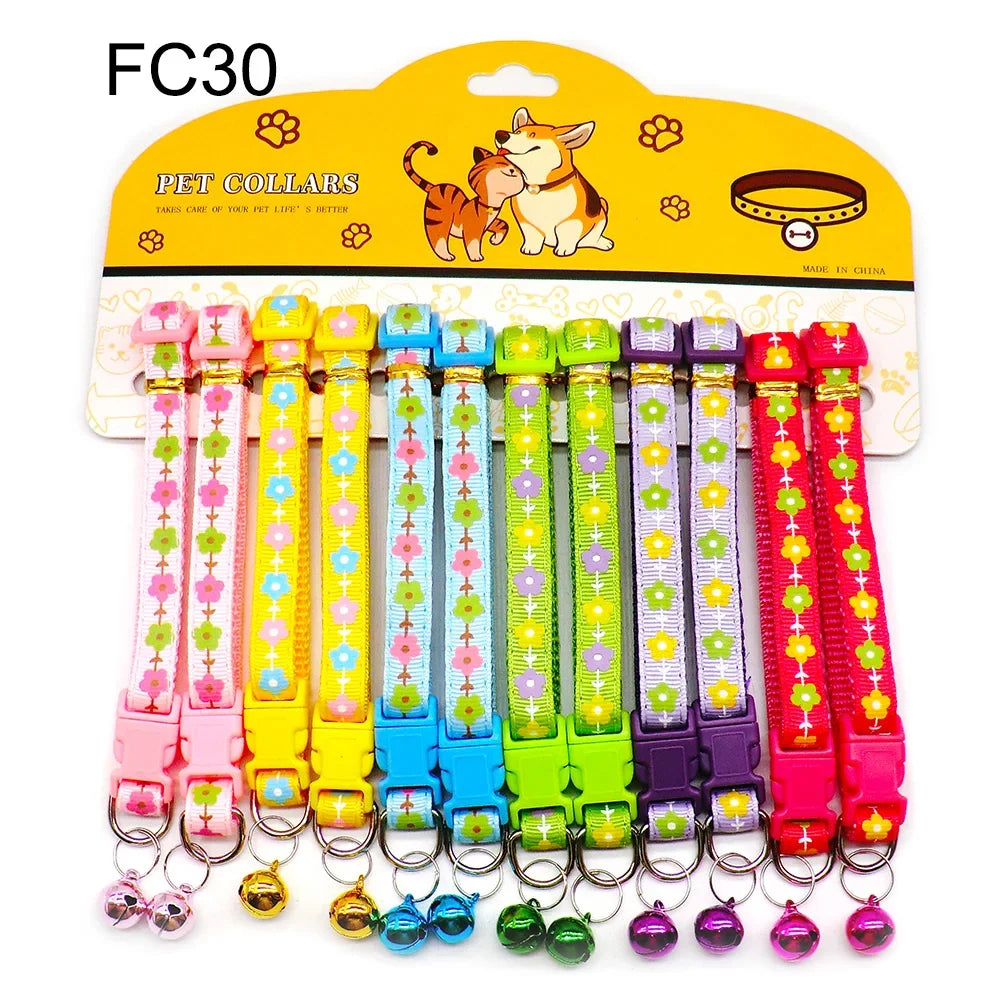 12PCS Cat & Dog Fashion Outdoor Collar with - ProPawPet.com