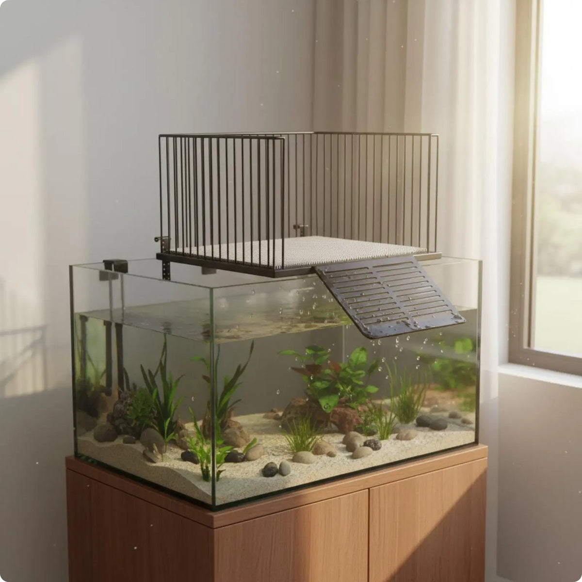 Stainless Steel Basking Dock Anti-escape – Reptile Supplies