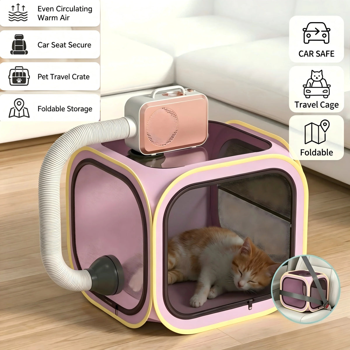 Pet Drying Box Cat Bath Blow Anti-escape - ProPawPet.com