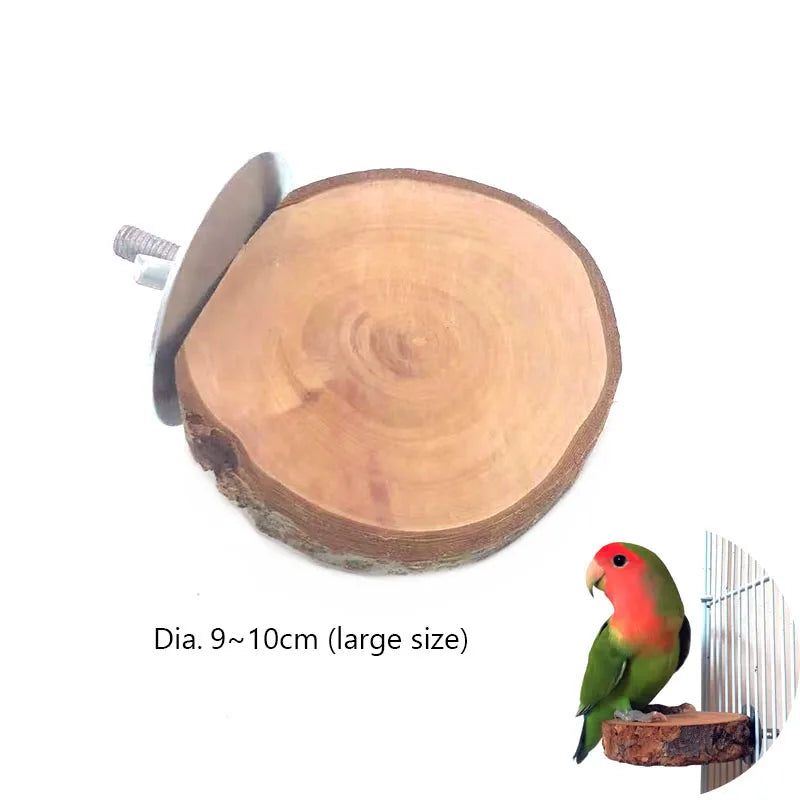 Natural Wood Pet Parrot Raw Fork Tree – Bird Toys & Play