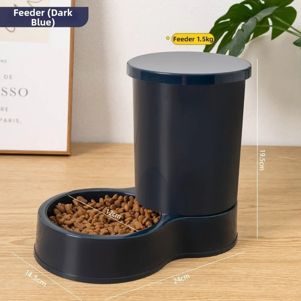 800ml Pet Automatic Feeder Large Capacity 2 Styles Cat & Dog – Cat Supplies