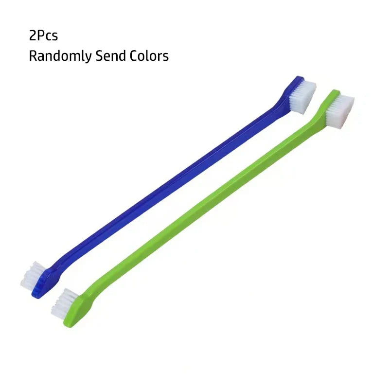 1 22cm Handle Tooth Brush for Dog & Cat Plastic Healthy – 3 Colors