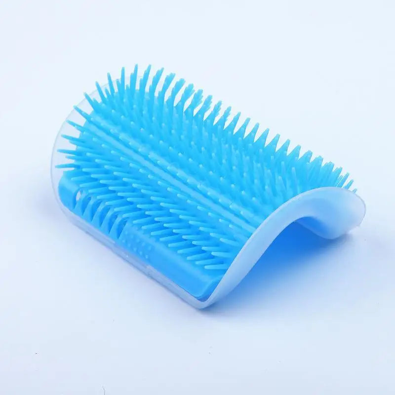 1 2 Cat Self Groomer Brush Wall Corner Soft Grooming Scratcher – 18 Colors