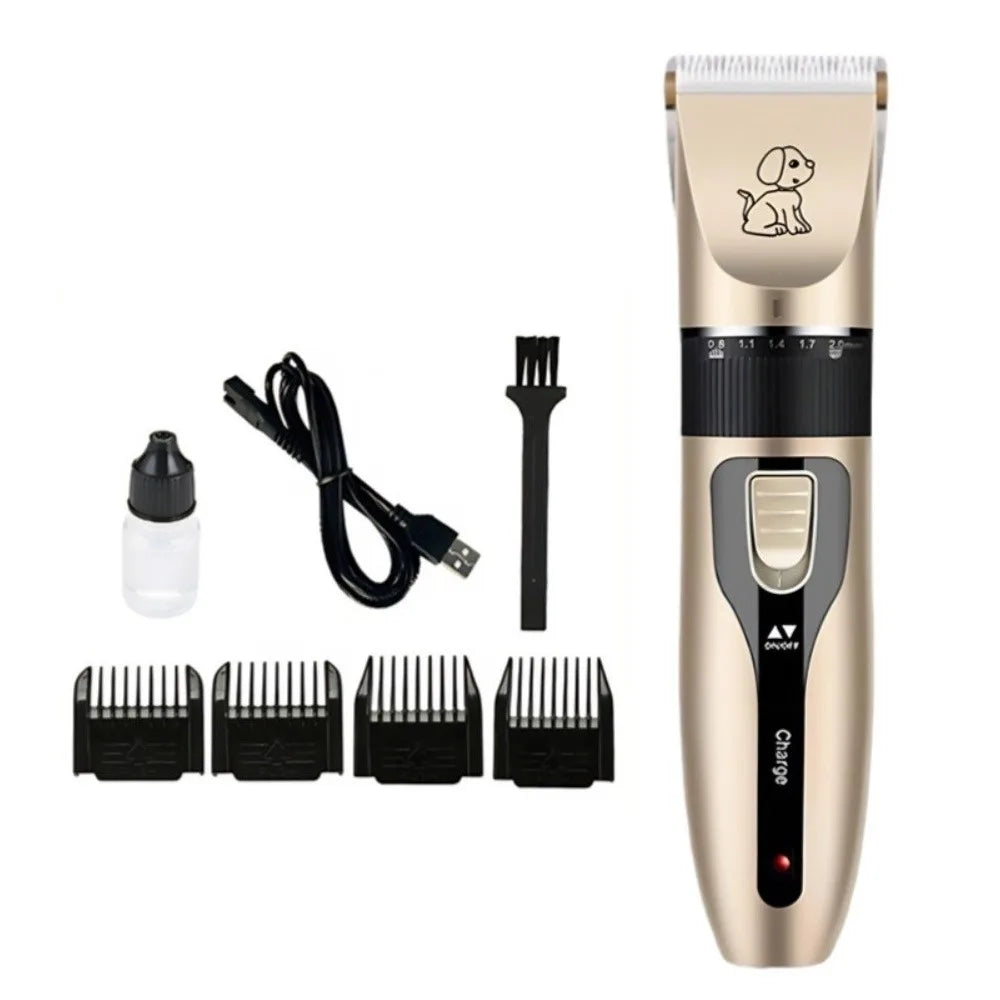 Professional USB Rechargeable Dog Hair Clippers, Quiet