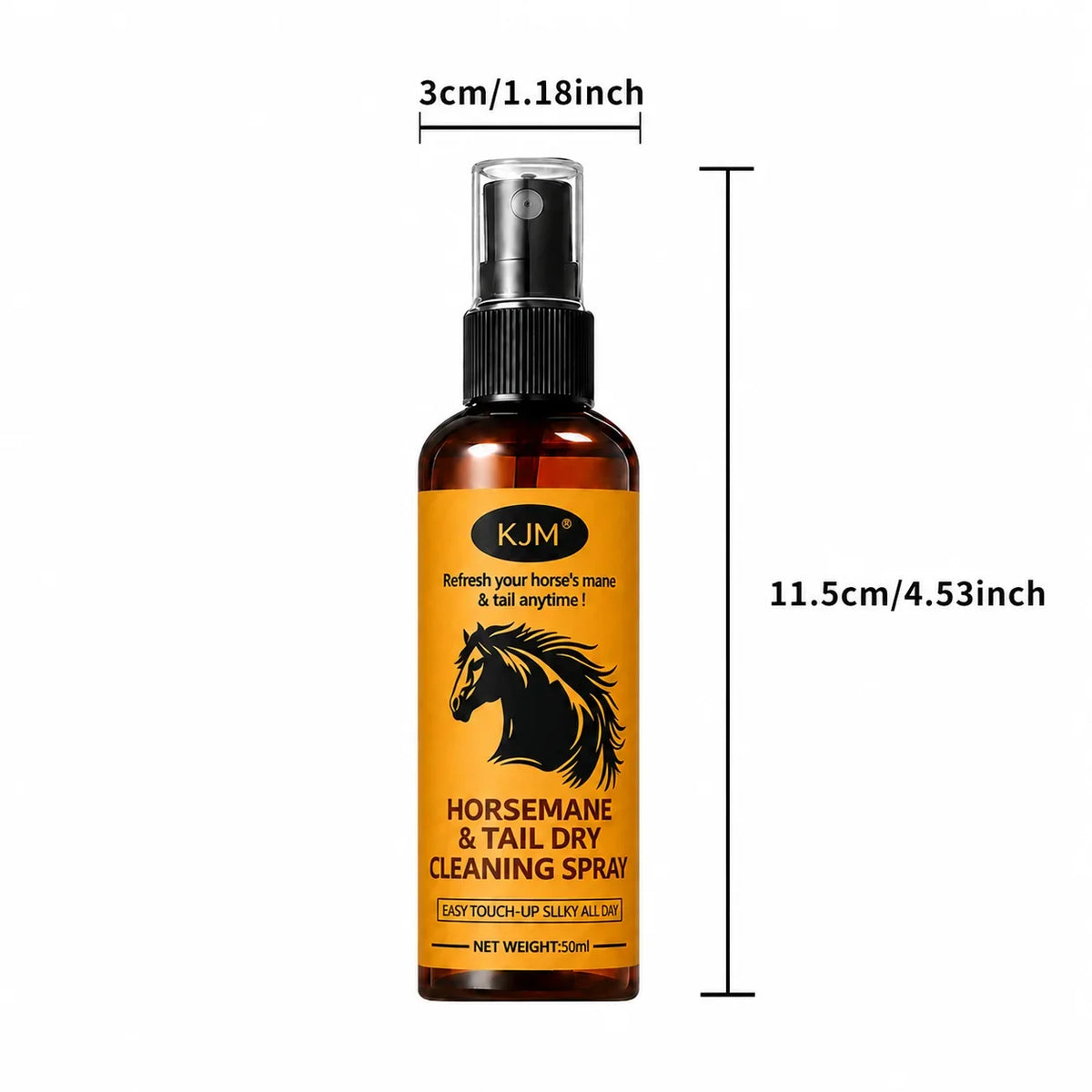 KJM Horse Mane Tail Detangling Spray, Soft
