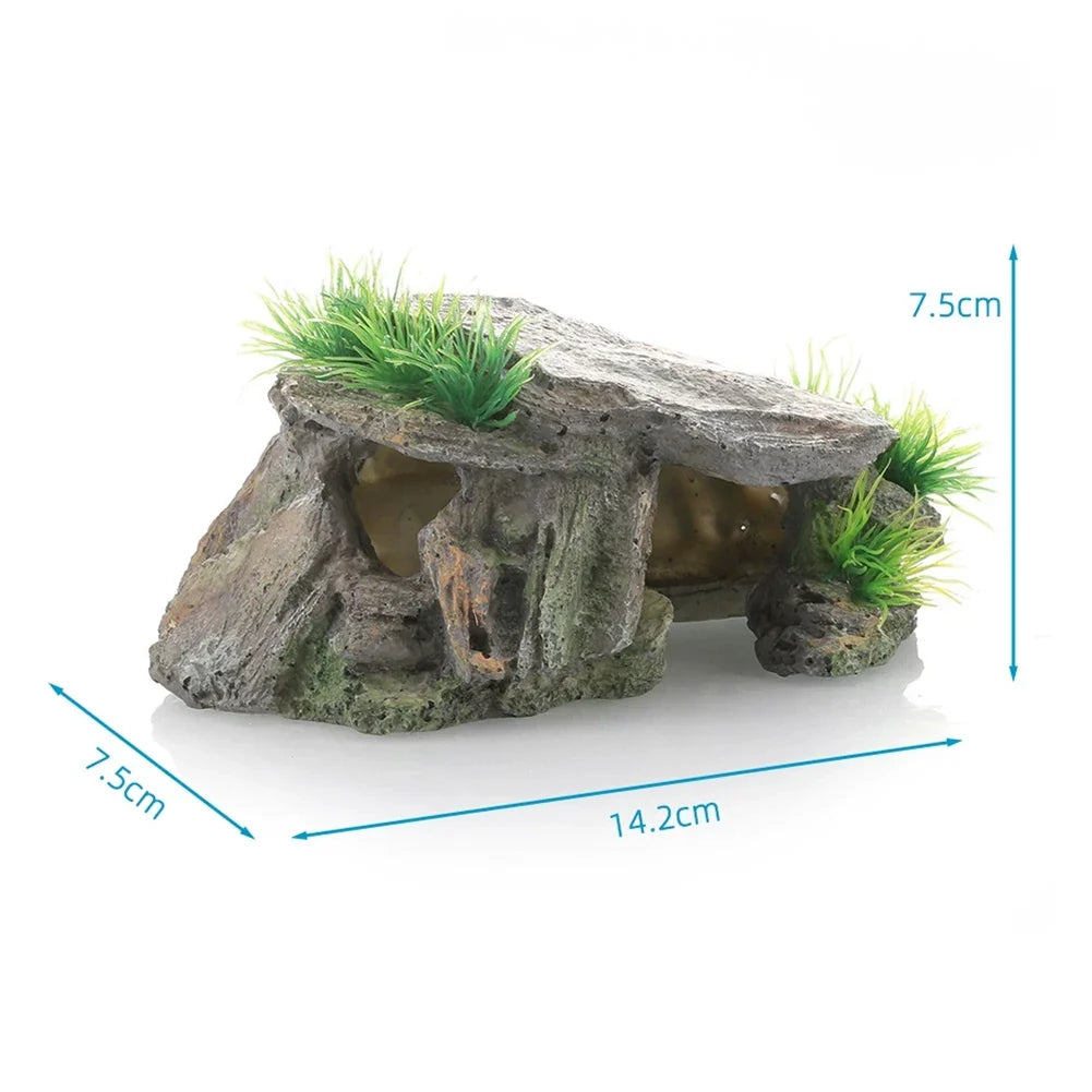 Resin Reptile Pet Rock Hide Cave Resin - ProPawPet.com
