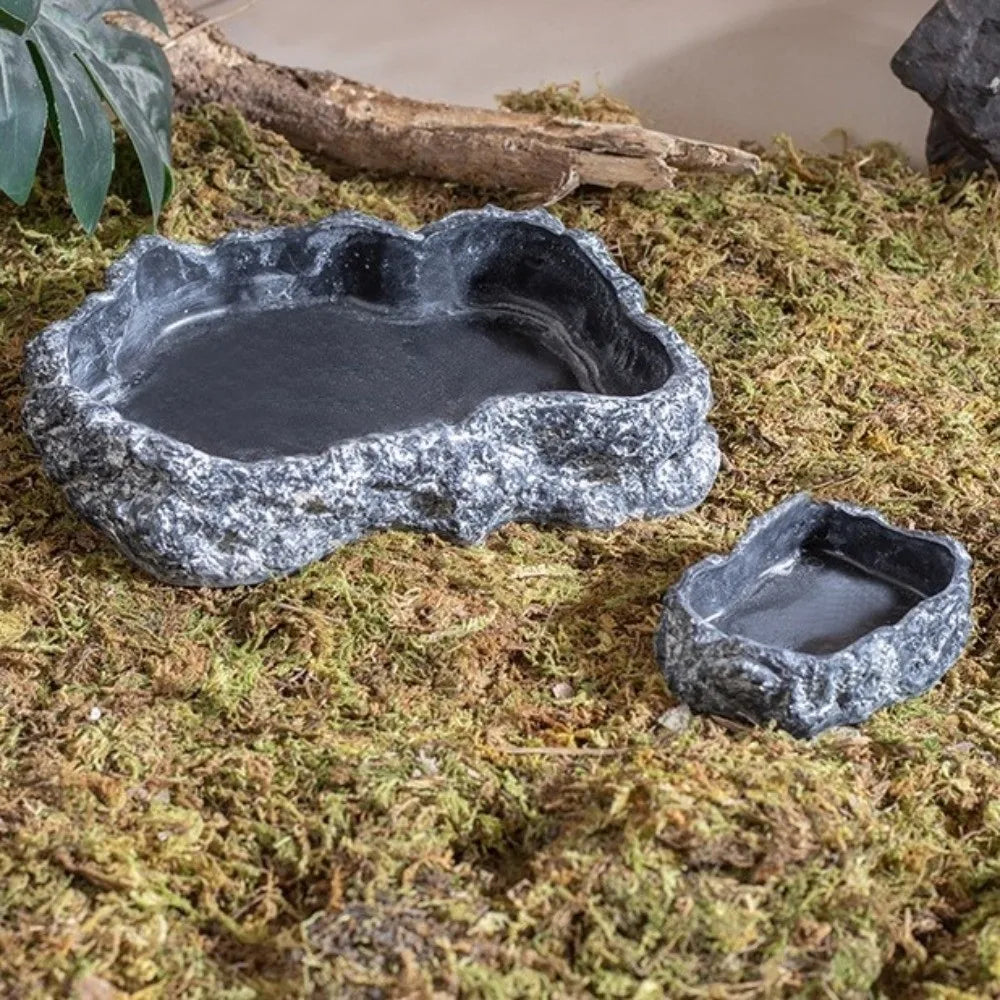 Simulated Rock Reptile Food Bowl Multiple - ProPawPet.com