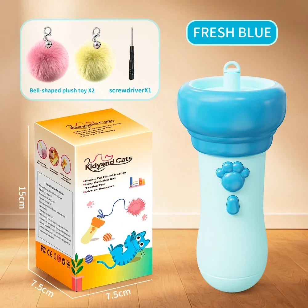 Plush One‑key Launch Electric Cat Teaser Plaything
