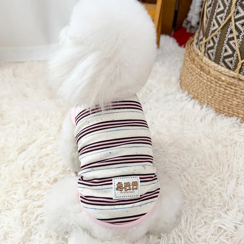 Thin Cooling Dog Dress Striped Dog Clothes - ProPawPet.com