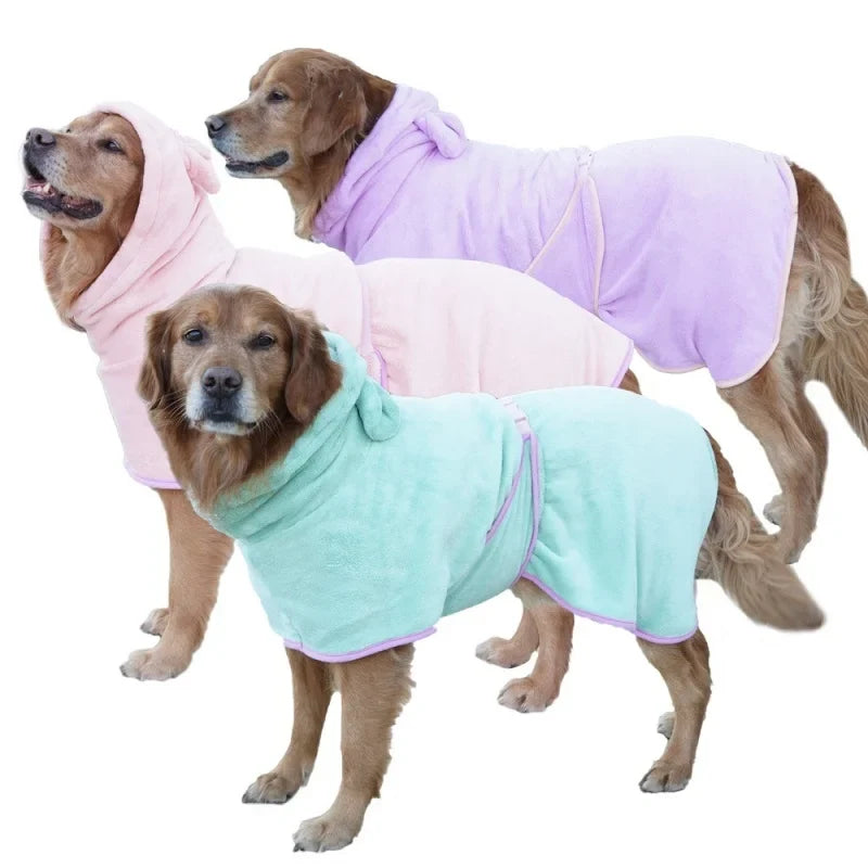 Microfiber Dog Bathrobe Super Absorbent Pet - ProPawPet.com