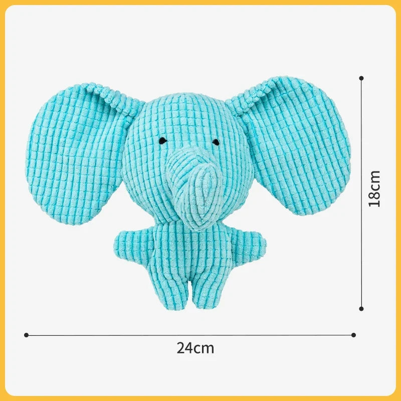 Plush Cat & Dog Toys for Aggressive Chewers Chew Squeak