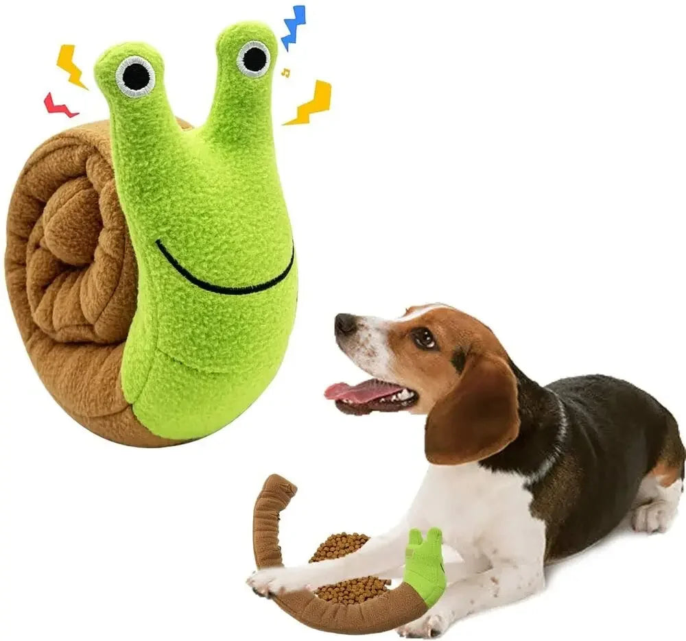 Dog Squeak Toys Pet Sniffing Plush Snails - ProPawPet.com