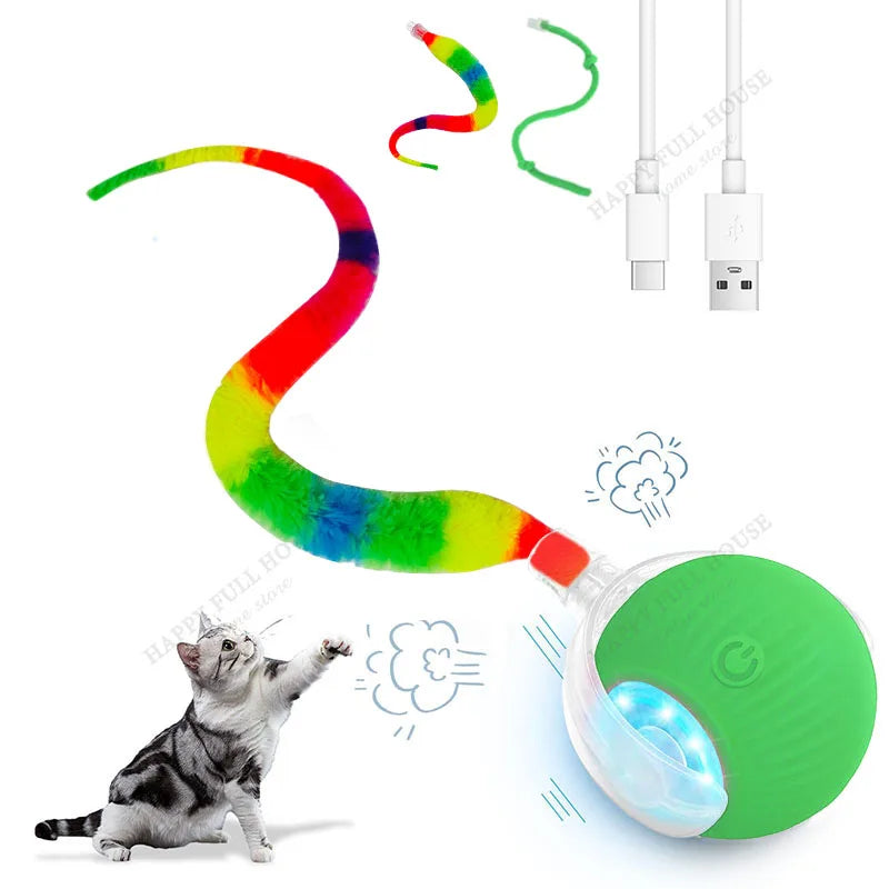 2 in 1 Cat Toy Interactive Ball – Cat Supplies