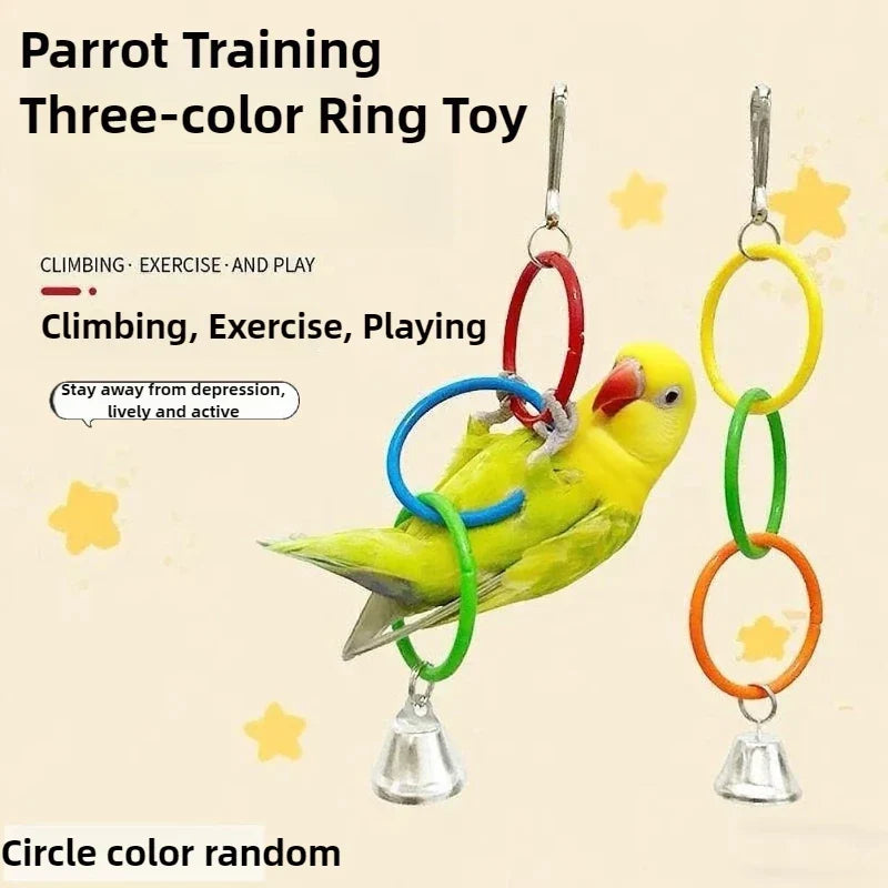 Parrot Swing Toy Bird Cage Toys with Bell - ProPawPet.com