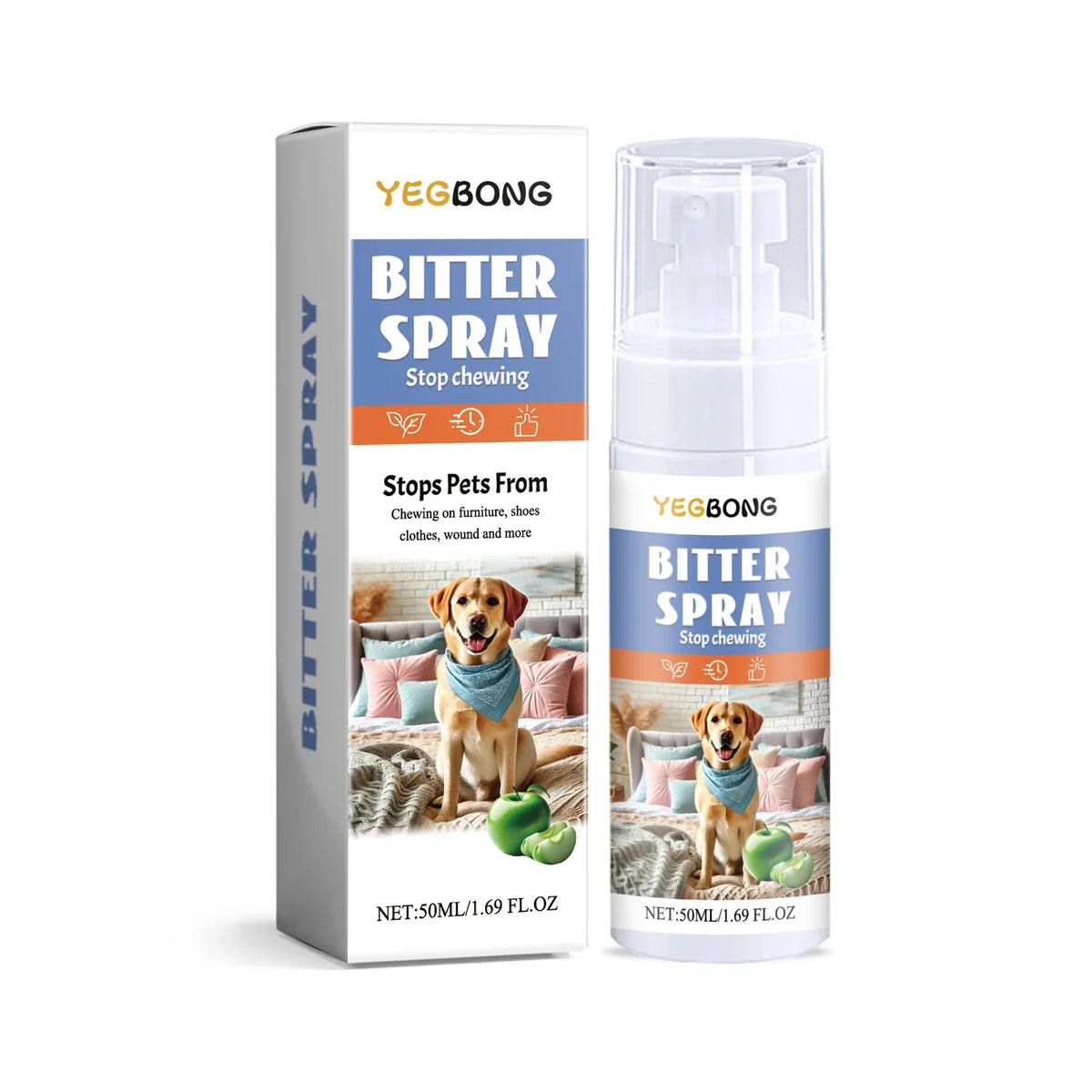 Pet No Chew Bitter Deterrent Spray – Dog Supplies