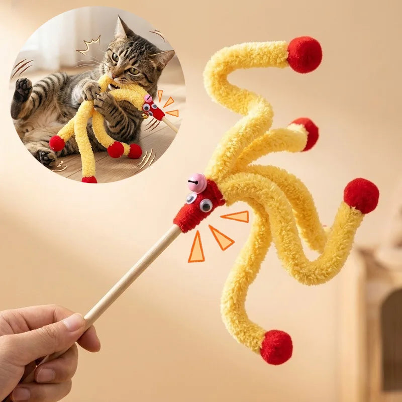 Interactive Cat Colorful Octopus Wand Toys - ProPawPet.com