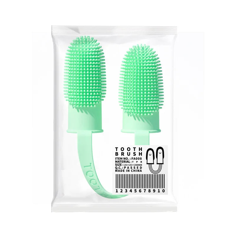 Pet Finger Toothbrush Dog Super Soft Teeth Cleaning Bad Breath – 3 Colors
