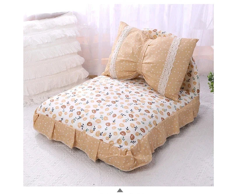 Detachable Pet Sofa Pet Supplies Cute Bow - ProPawPet.com