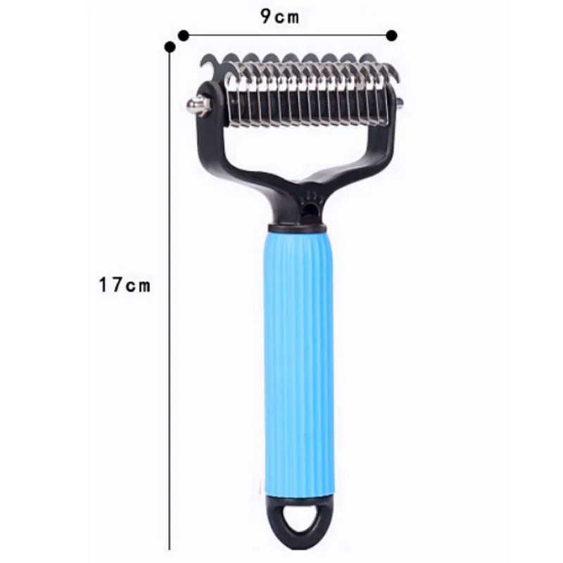 Dog Comb Knife Double-sided Pet Hair Remover Stainless Steel – 5 Colors