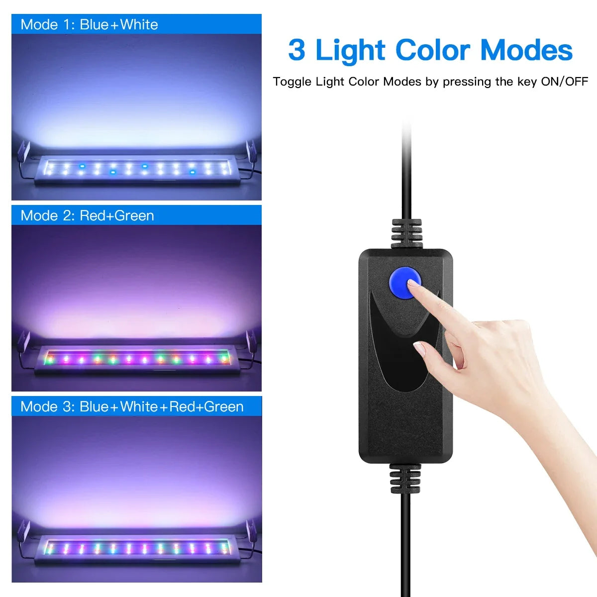 Extensible LED Fish Tank Light Color - ProPawPet.com