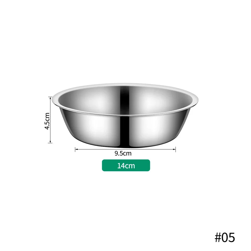 Durable Large Capacity Dog Bowl Stainless Steel Pet Feeding – Dog Supplies