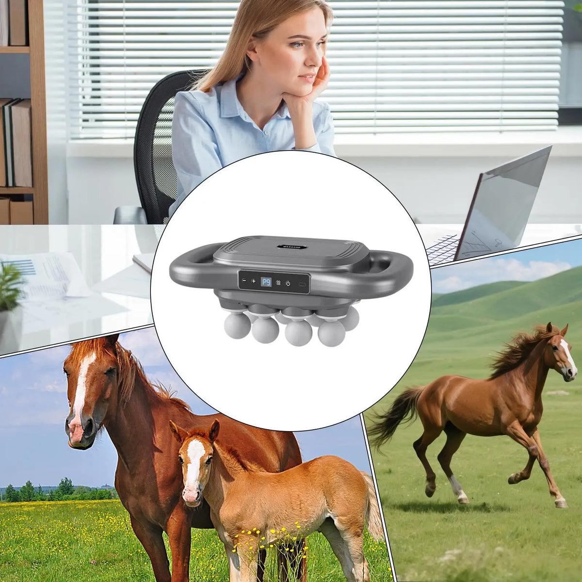 Horse Massager Tool Deep Tissue Heated - ProPawPet.com
