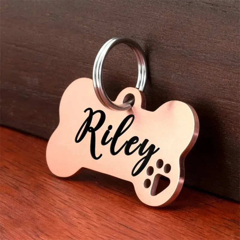 Personalized Bone Shaped Pet ID Tag - - ProPawPet.com