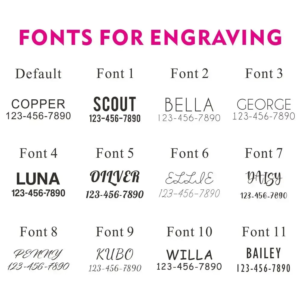 Free Engraving Customized Multicolor Soft - ProPawPet.com