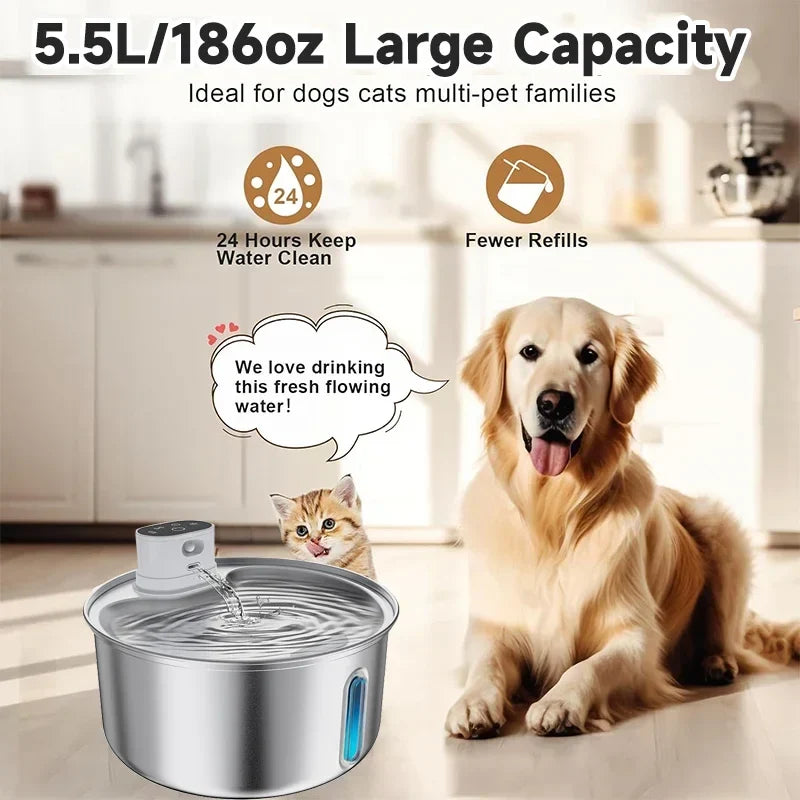 5.5L Wireless Charging Automatic Water - ProPawPet.com