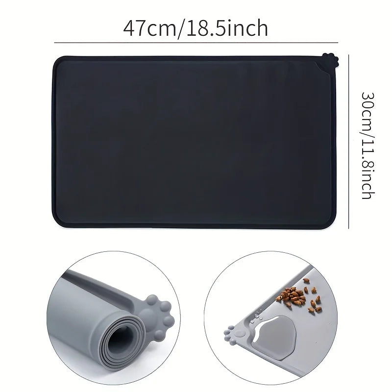 Pet Bowl Food Mat Silicone Dog Cat Feeding - ProPawPet.com
