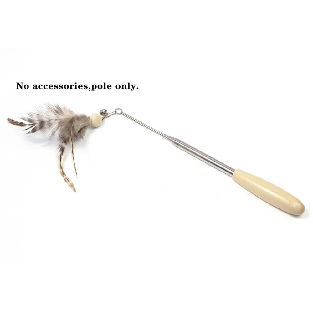 Retractable Cat Wand Pole Interactive with - ProPawPet.com