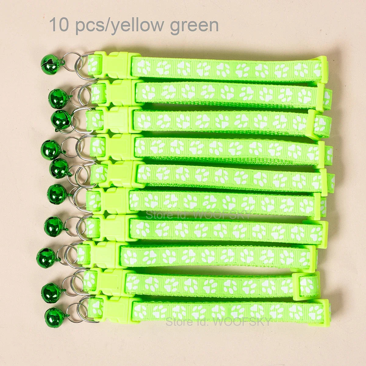 10pcs Colorful Pet Collars with Bell 23 - ProPawPet.com