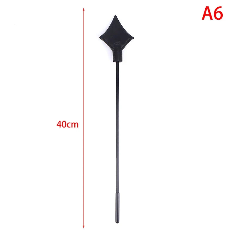 PU Leather Horse Crop Soft Anti-slip Handle Riding Paddle – 7 Colors