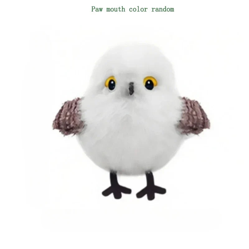 Plush Pet Interactive Flapping Chirping Bird Cat Plaything, Soft