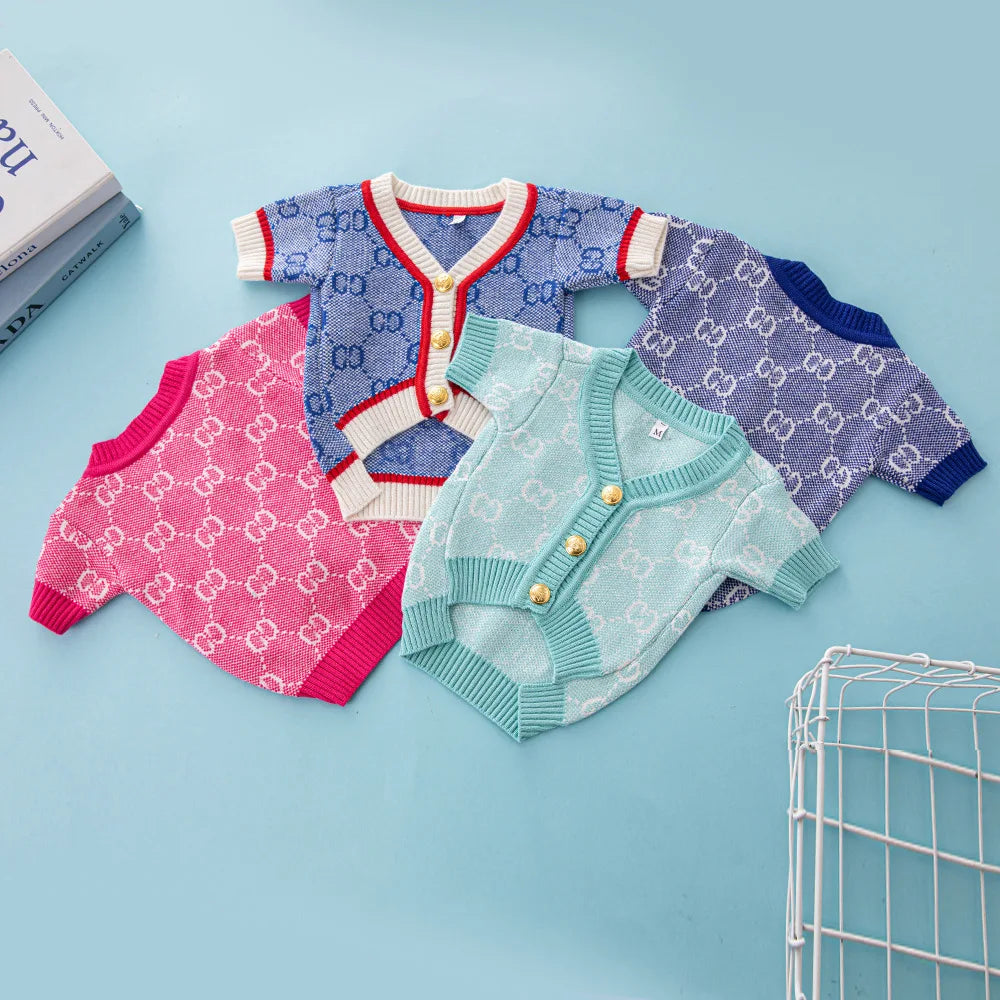 Cardigan luxury pet button sweater Keji - ProPawPet.com