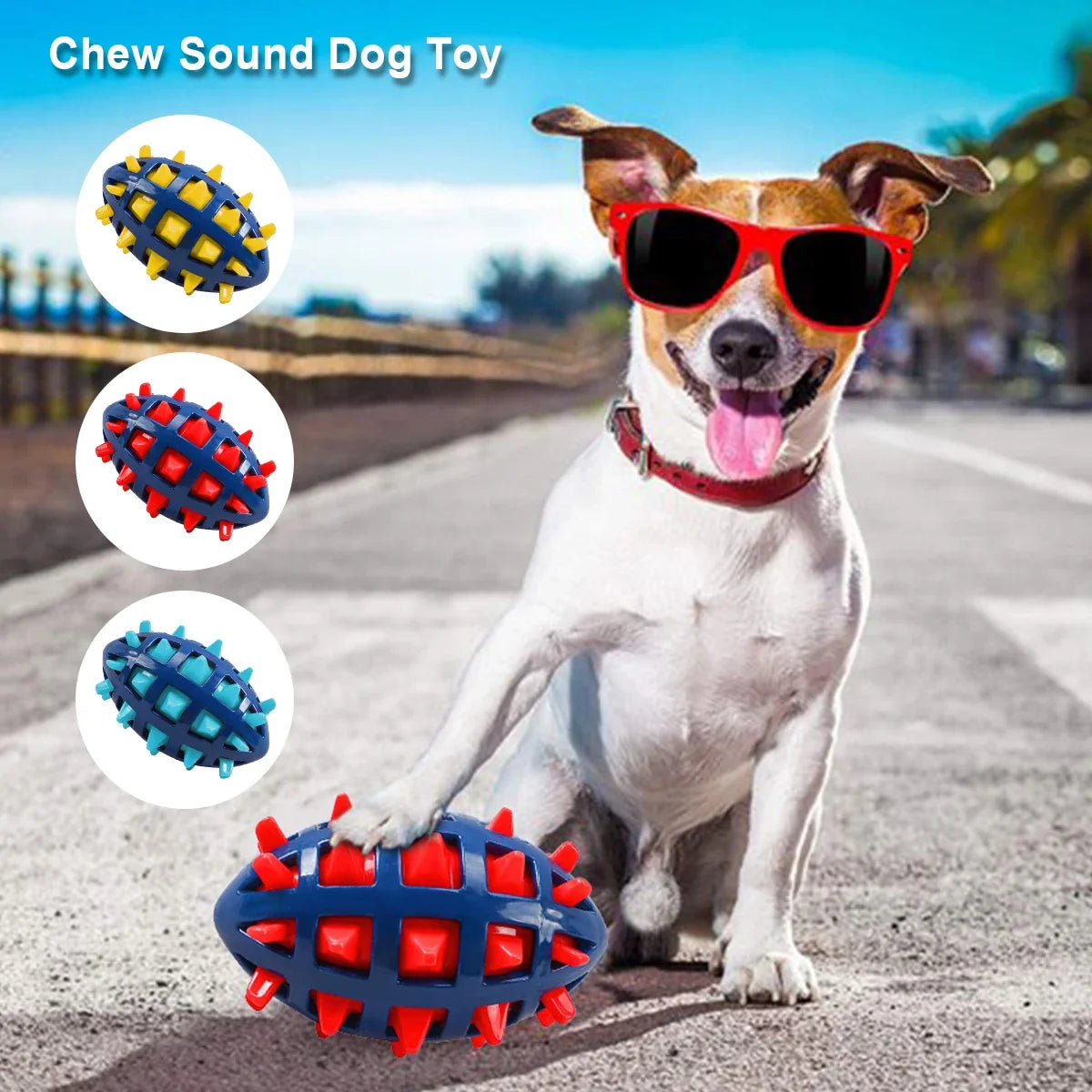 Squeaky Puppy Ball Toy Interactive Rubber - ProPawPet.com