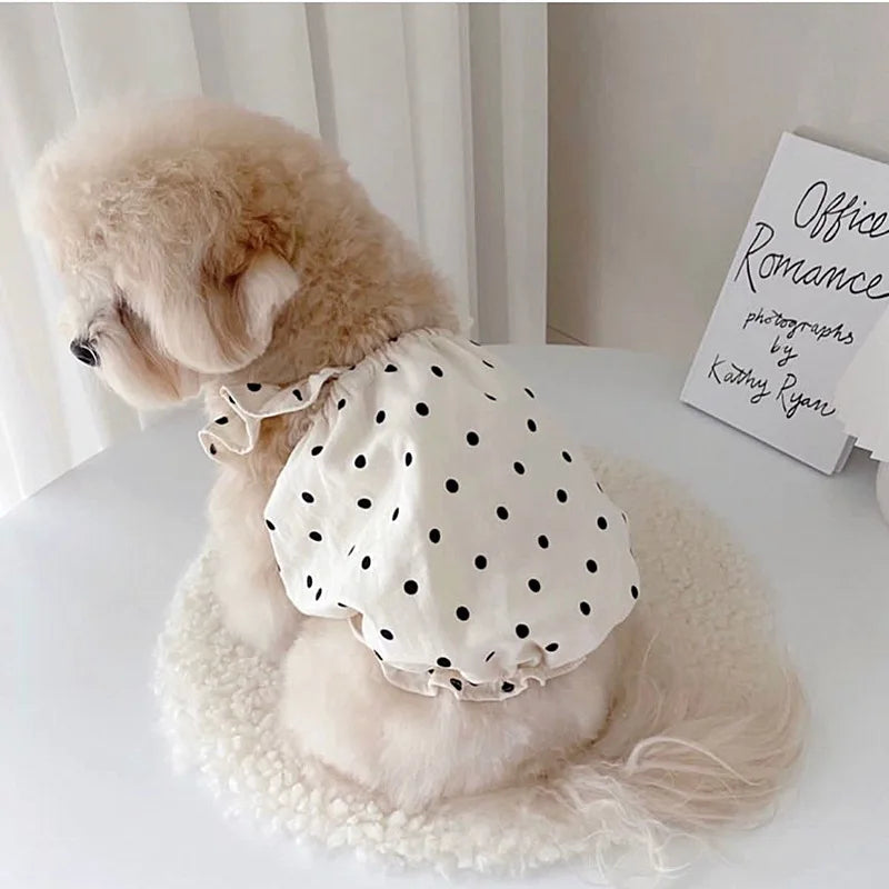 Cute Pet Dog Dress Dot Dog Summer Clothes - ProPawPet.com