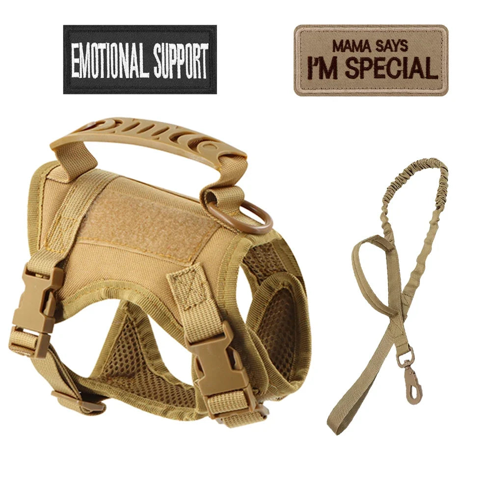 Tactical Nylon Cat Harness Leash Patch Kit – 4 Colors