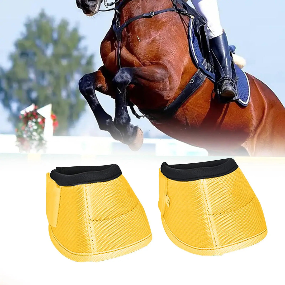 Horse Bell Boots Care with Loop Closure Lightweight Easily – 3 Colors