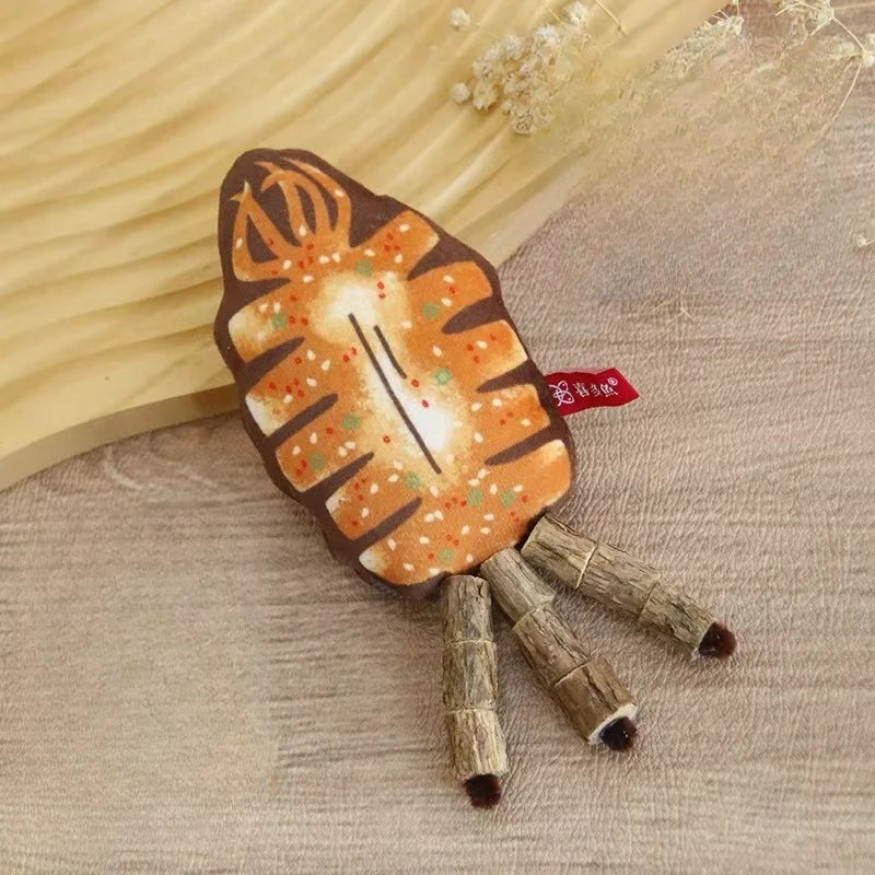 Grilled Fish Shaped Silvervine Cat Toy – 2 Colors