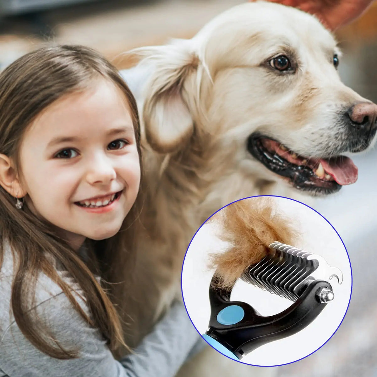 Professional Pet Deshedding Brush Dog Hair - ProPawPet.com