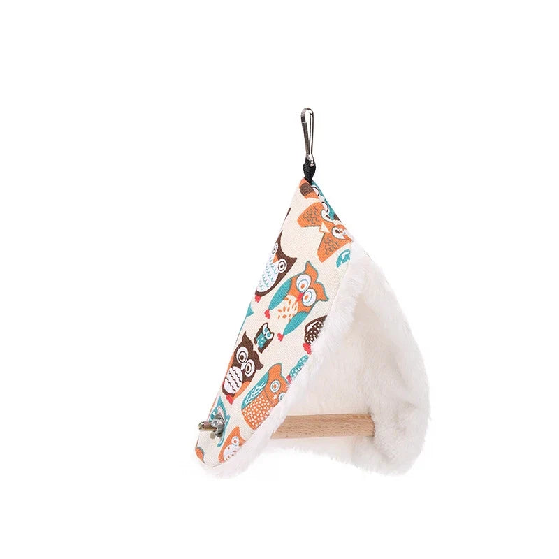 Soft Plush Bird Parrot Nest Hanging Bed