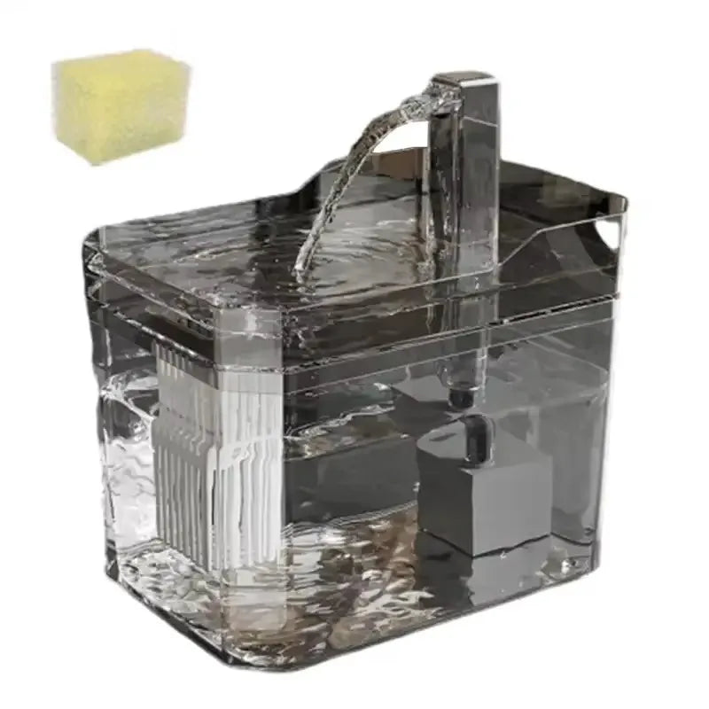 Clear Pet Water Fountain for Cats with - ProPawPet.com