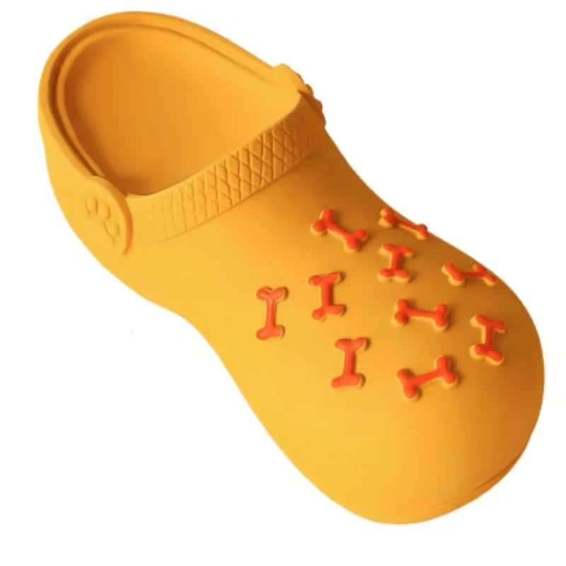 Indoor Outdoor Dog Chew Plaything Sound Latex Slippers Shape Teeth – 2 Colors