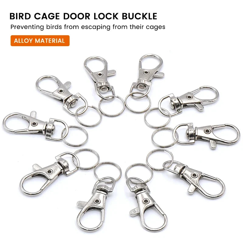 10/20pcs Silver Metal Lobster Clasp Bird - ProPawPet.com