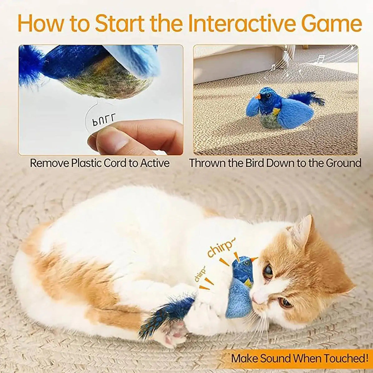 Indoor Interactive Birds Toy for Cat Chasing - ProPawPet.com