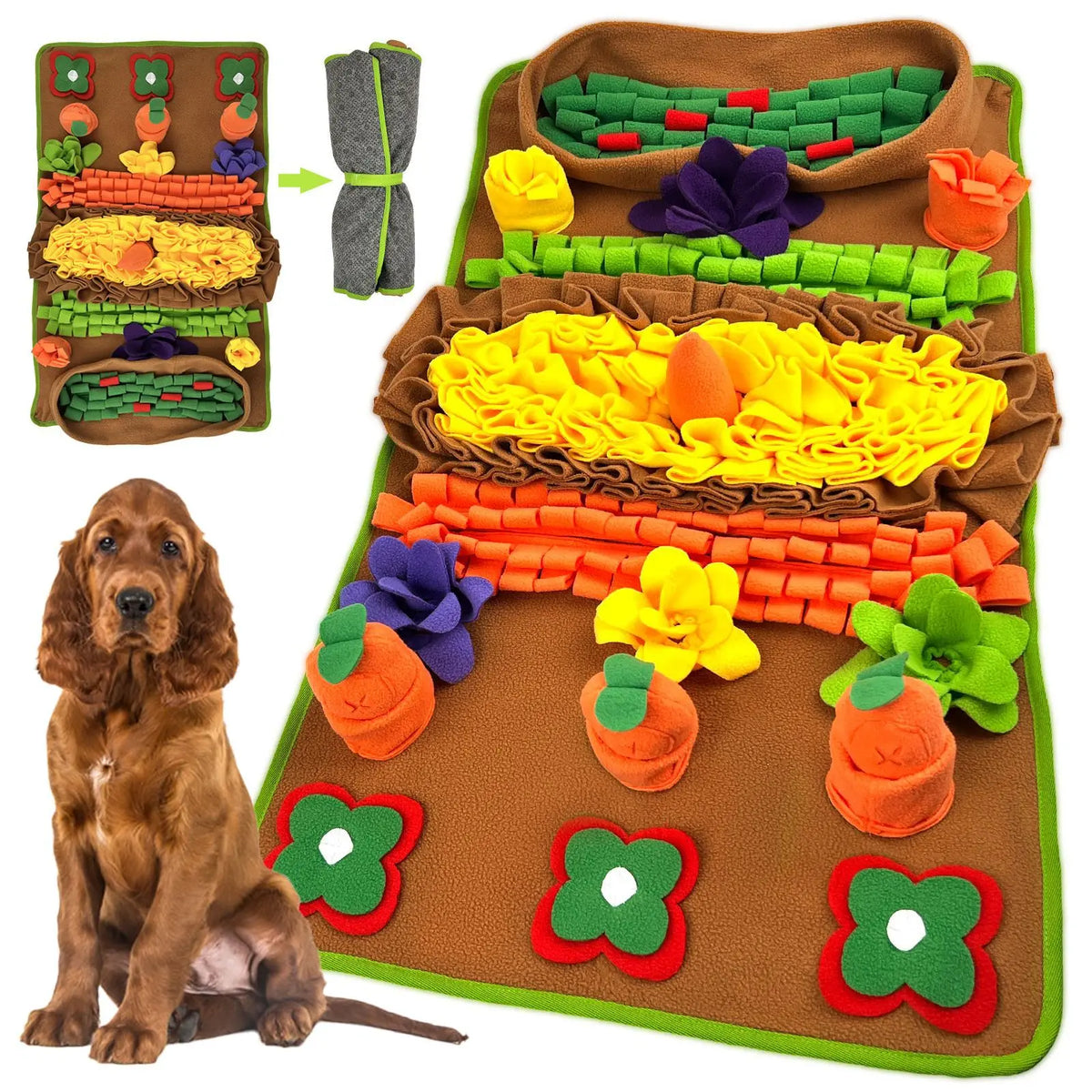 Snuffle Mat for Dogs & Cats Nosework Feeding – Dog Supplies