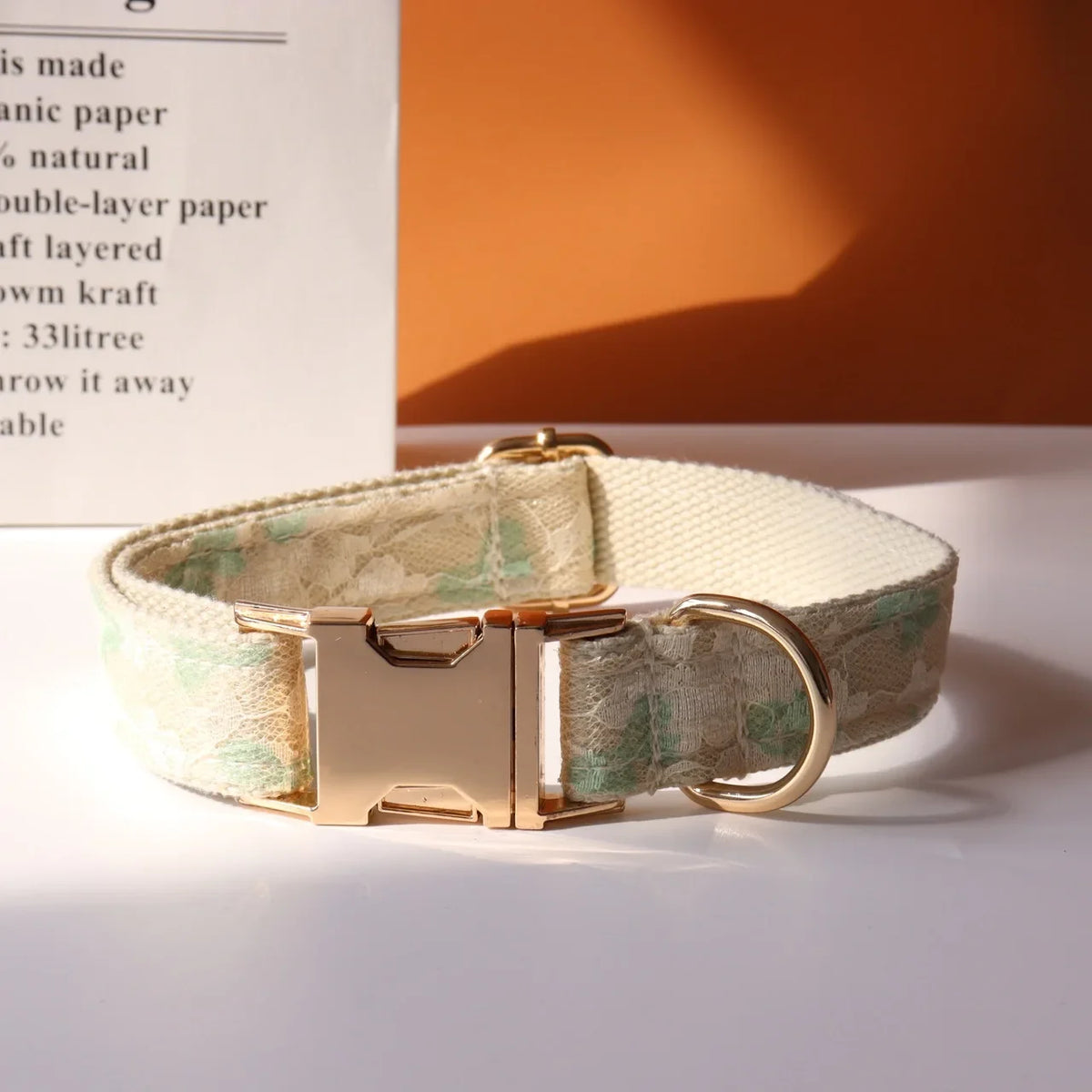 Personalized ID Lace Wedding Dog Collar - ProPawPet.com