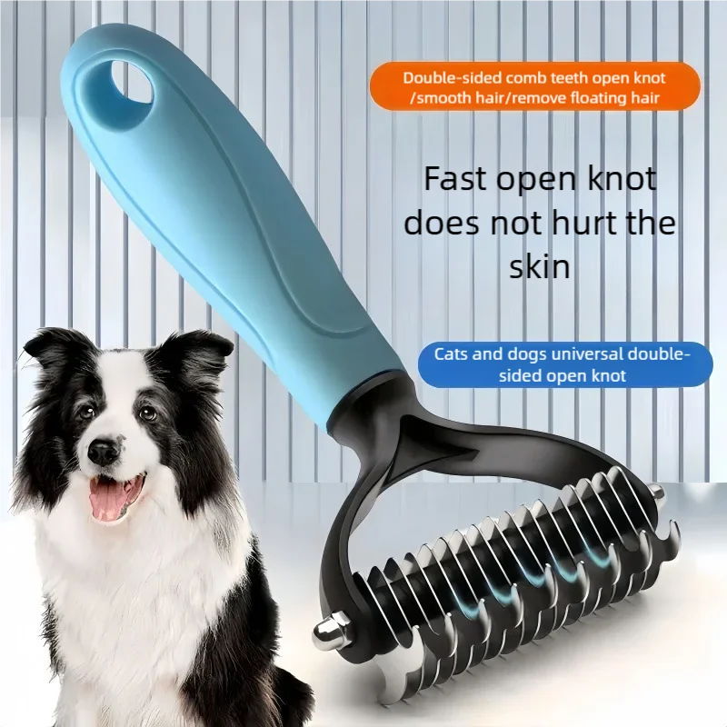 Pet Deshedding Brush Double Sided Pet - ProPawPet.com
