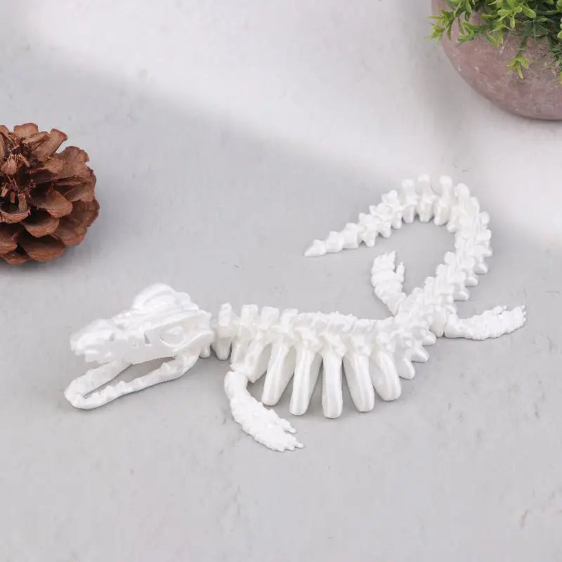 Realistic Mosasaurus Skeleton Replica Aquarium Decoration – 3 Colors
